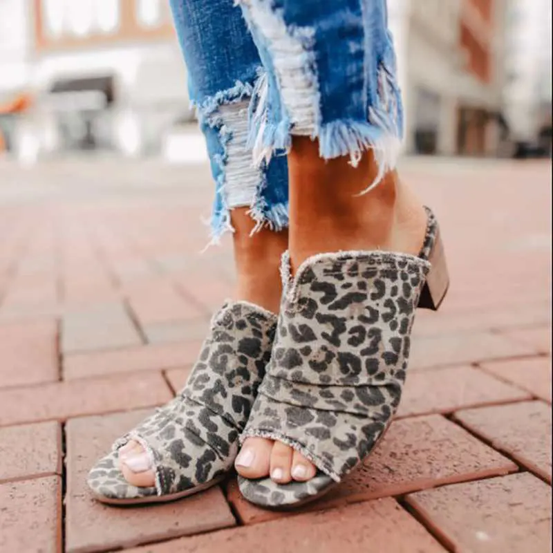 

Сандалии женские на низком толстом каблуке, пляжные повседневные Босоножки с открытым носком, без застежки, H9