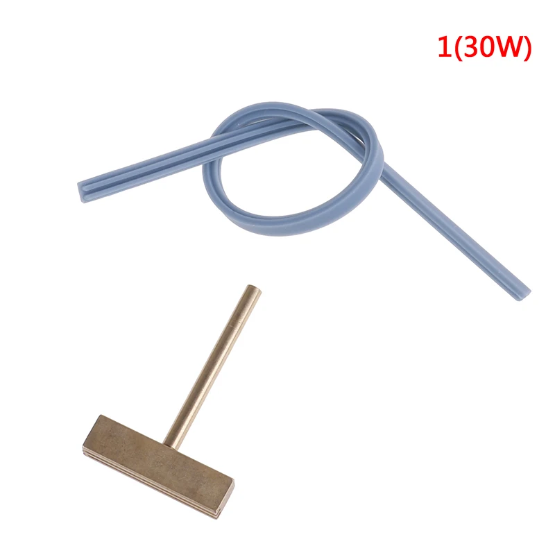 

Т-образная головка для паяльника 30 Вт, 60 Вт, медные Т-образные Наконечники + резиновый кабель для горячего прессования, для ремонта ЖК-экрана, пикселя, гибкого кабеля 40 Вт, 2 шт