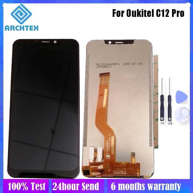 6 18 дюймов для оригинального Oukitel C12 Pro ЖК дисплей + кодирующий преобразователь