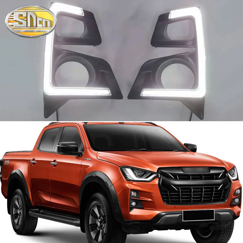 SNCN светодиодный дневные ходовые огни светильник для ISUZU d max 2020 пикап желтый