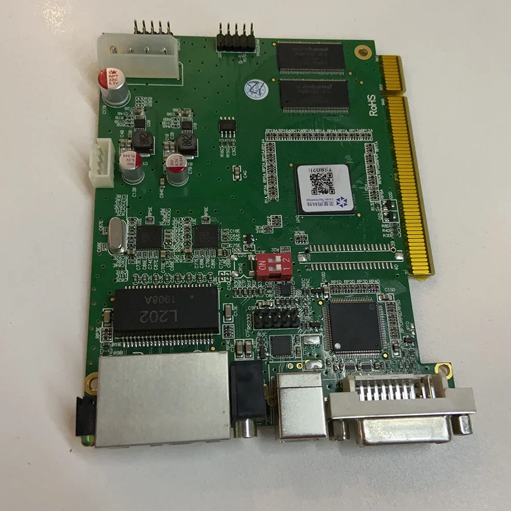 Linsn TS802D полноцветный rgb светодиодный дисплей TS802 отправка карты светодиодный контроль поддержка полноцветный Одноцветный или двухцветный СВЕТОДИОДНЫЙ дисплей