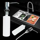 Пластик контейнеры средство для мытья посуды Кухня Мыло Лосьон с дозатором для ванной из нержавеющей дезинфицирующее средство Пресс Squeeze Сталь-шампунь