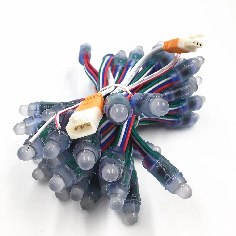 Пиксельные модули WS2811 для светодиосветодиодный 12 мм 500 шт. В постоянного тока IP67