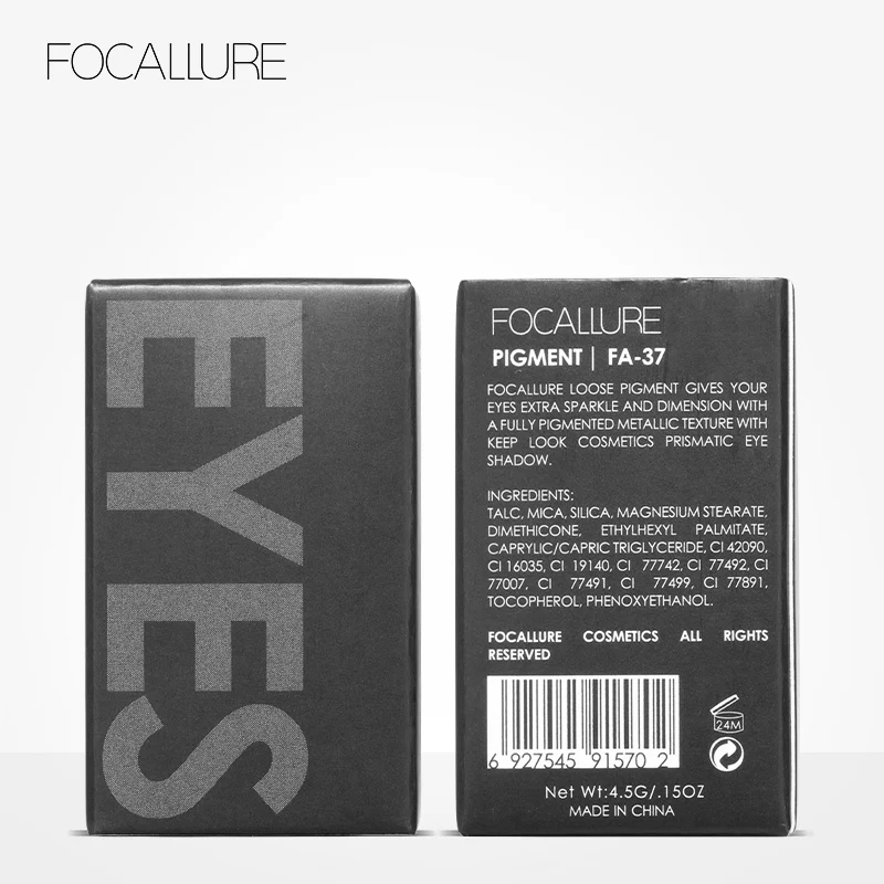 FOCALLURE 18 цветов Блестящие Зеленые тени для век макияж мерцающий пигмент