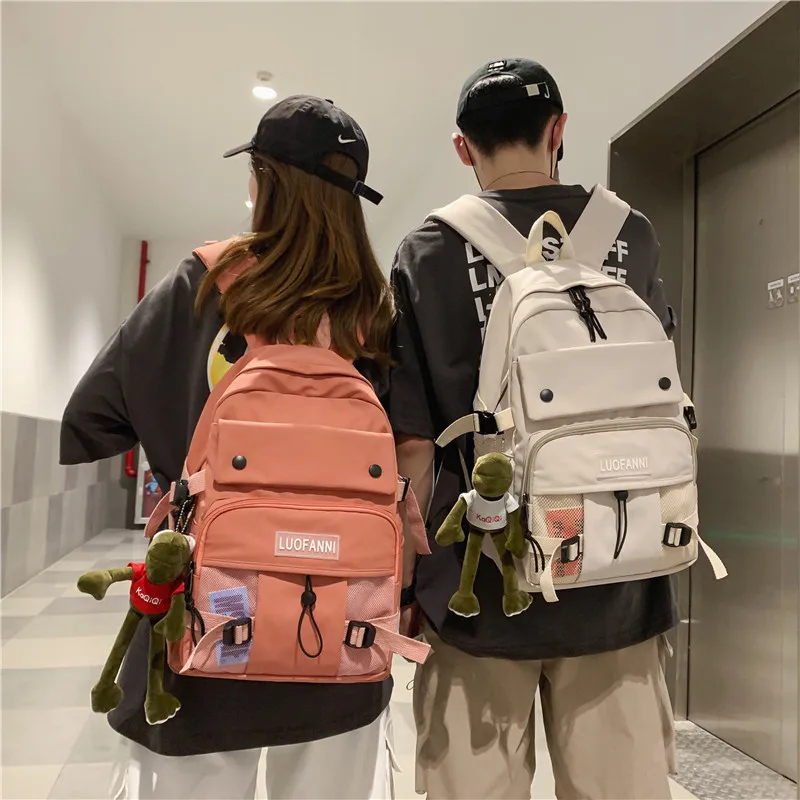 Weysfor Vogue 2020, однотонный водонепроницаемый нейлоновый рюкзак, простая школьная сумка, сумка на плечо для девочек и мальчиков, школьный рюкзак