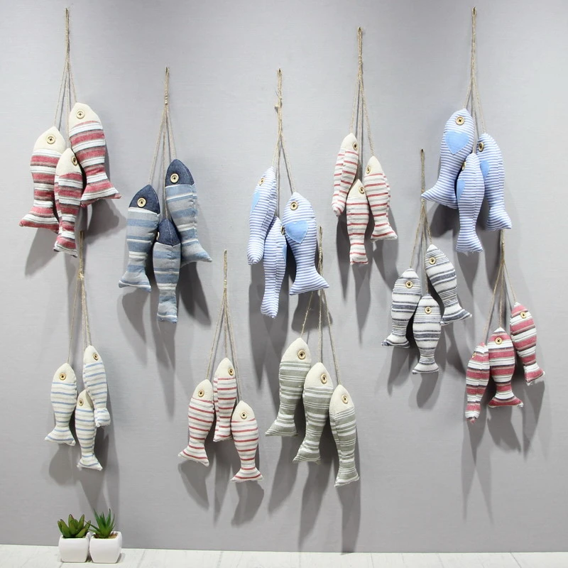 

Средиземноморский творческий ткань для отделки стен кулон в морском стиле детская комната стены украшения ткани Рыбная нить кулон