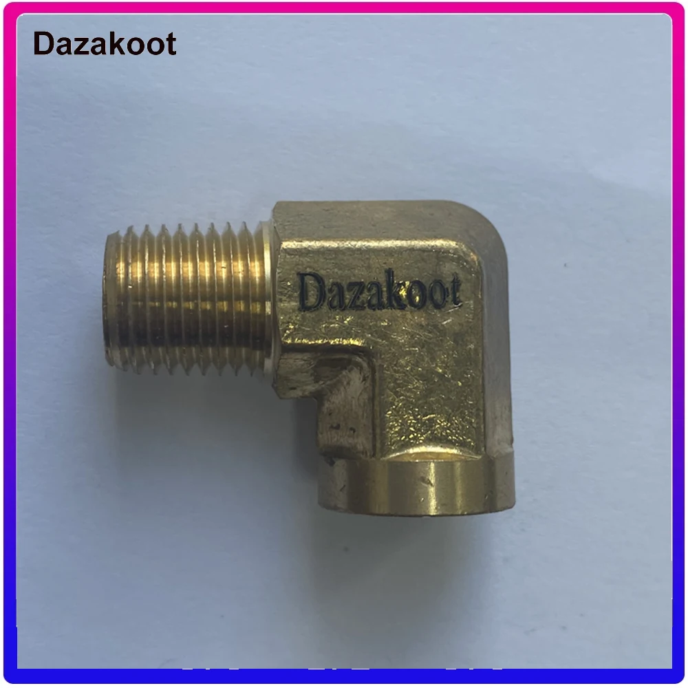 Dazakoot латунный медный шланг фитинг 90 градусов кованые Уличные Локоть NPT штыревые к