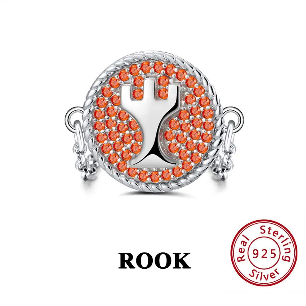 SR111 ORSA JEWELS, одноцветное, 925 пробы, серебряное, для женщин, шахматы, тематические кольца, AAA кубический циркон, модная, круглая цепочка, кольцо на палец, ювелирное изделие SR108 - Цвет камня: SR111