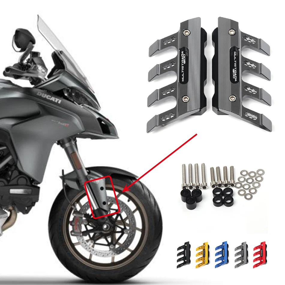 Для Ducati MULTISTRADA 950 1200 1260 S Enduro dvt защита передней вилки мотоцикла брызговик ползунок