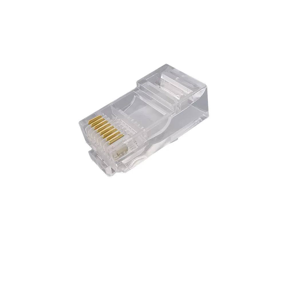 20 шт RJ45 8 Pin с кристаллической головкой Rj-45 8P8C Разъем сетевого кабеля CAT5 LAN Ethernet