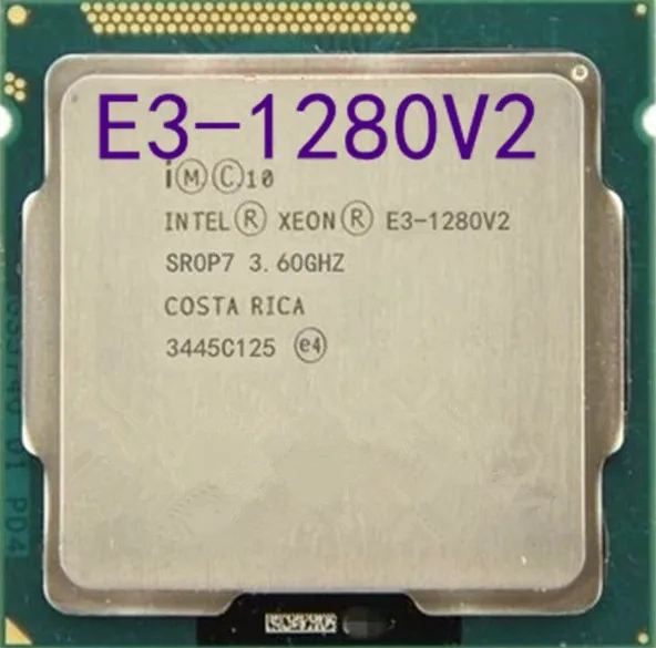 Процессор Intel Xeon Φ v2 E3 1280 V2 8M Cache 3 6 ГГц четырехъядерный процессор LGA1155 десктопный