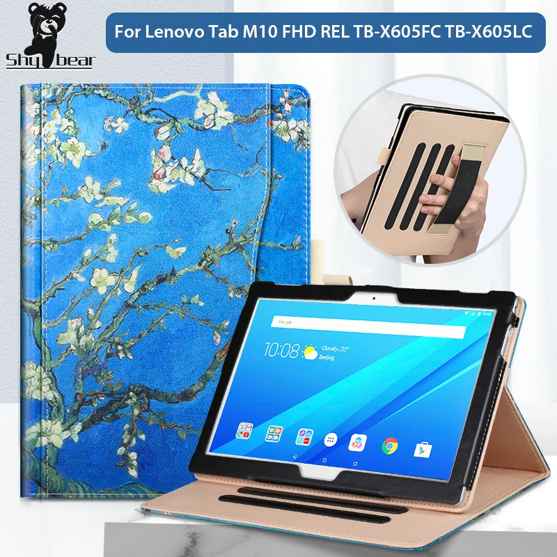 Кожаный чехол из искусственной кожи для Lenovo Tab M10 Роскошный планшетов FHD Rel 10 1