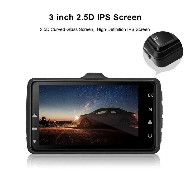 

2021 NEW Dash Cam Dual Lens Video Recorder 3.2 Inch HD 1080P Loop Recording Dashcam Registrar Night Vision G-Sensor Car Camera