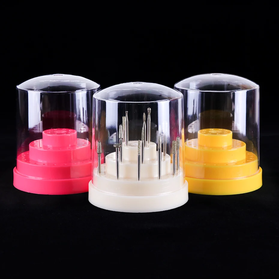 48 отверстий сверла для ногтей Пустой ящик хранения Фрезерный резак стенд дисплей