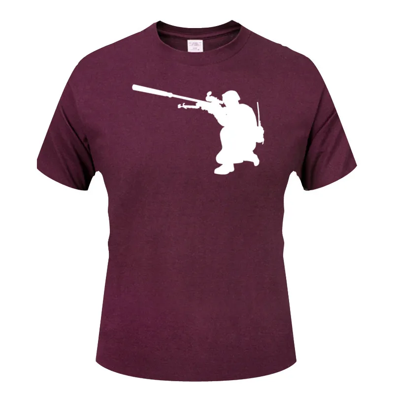 

2020 New Fashion All Sizes & Colours Sniper soldier shooting fashion interesting T-shirt fashion short-sleeved cotton T-shirt