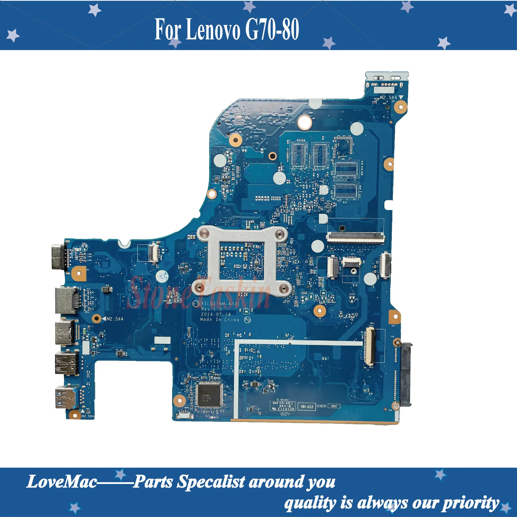 Высокое качество Fru:5B20H70716 для lenovo G70 80 AILG1 NM A331 материнская плата портативного