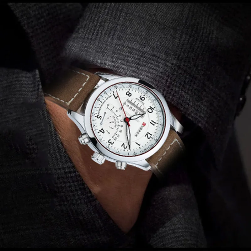 CURREN Mens watches Top brand luxury Watch men High Quality Leather Waterproof Quartz Wrist Watches For Men Relojes Hombre 2019 | Наручные