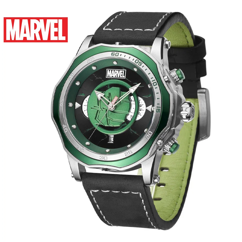 

Disney Fashion Casual Multi-function Men's Watch Marvel Men's Watch Hulk Waterproof Quartz Watch