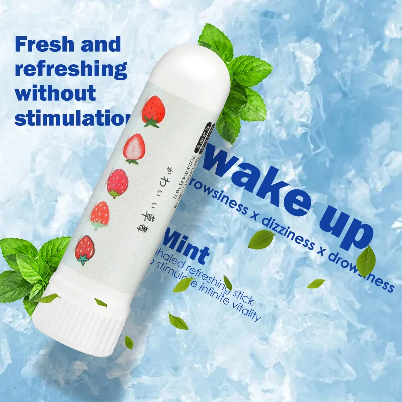 6g Nasal Inhaler Essential Oil Mint Sniff Cream Herbs Refresh Nose Cooling Motion Sickness Rhinitis Fatigue Dizziness Fresh Air | Красота и