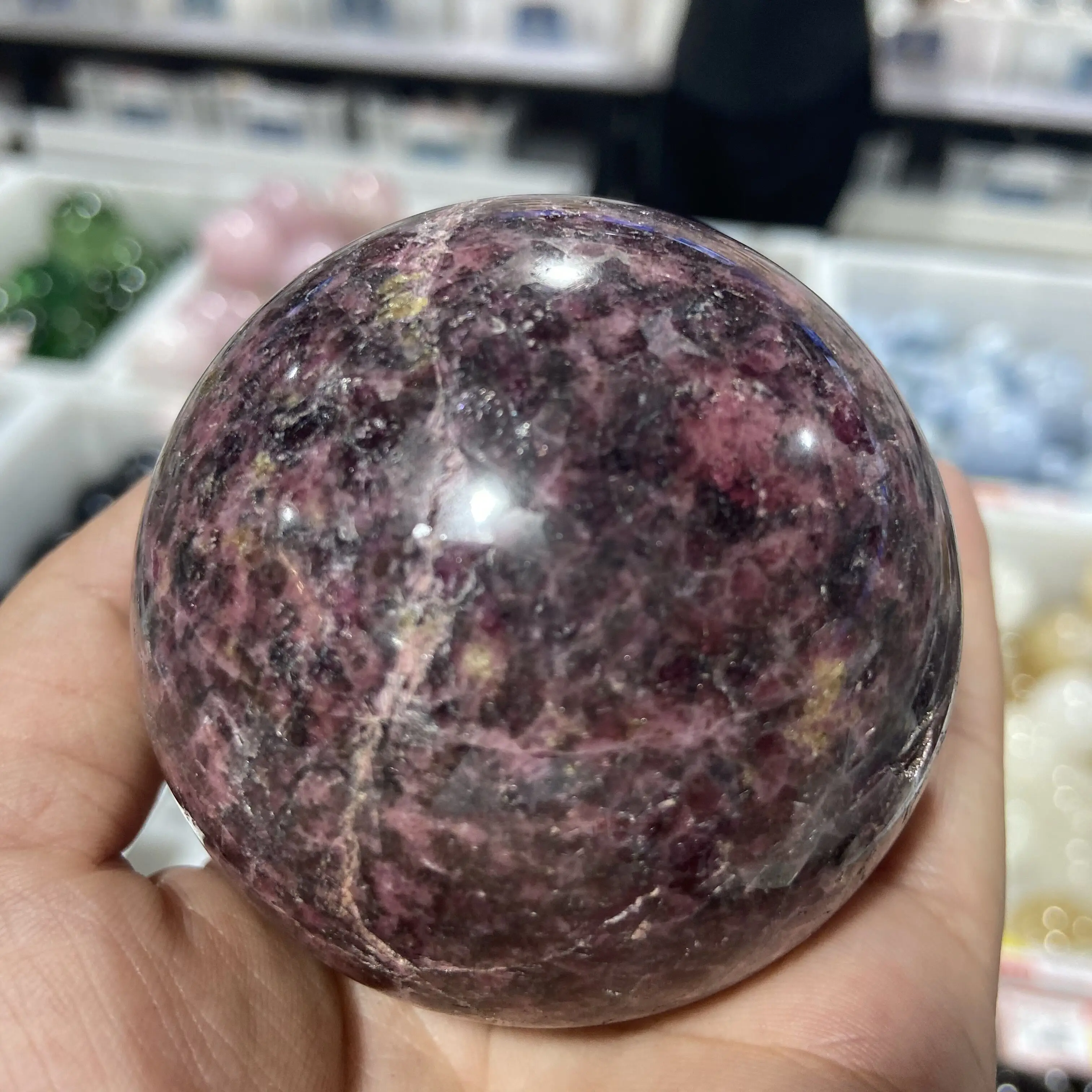 

Природный кристалл персик Цветущий турмалин камень шар из нефрита кварц минеральная энергия Сфера Рейки Исцеление украшение дома DIY рий