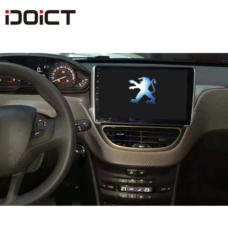Автомобильный DVD плеер IDOICT Android 8 1 GPS навигация Мультимедиа для peugeot 2008 208 Радио 2014