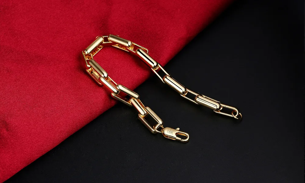 

HANGZHI 2020 New Hip Hop Punk Colorful Square Heavy Industry Titanium Steel Chain Advanced Customization Necklace For Men Women