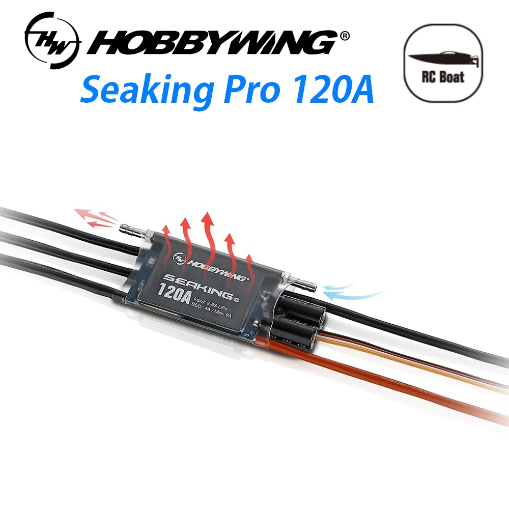 

Hobbywing Seaking Pro 120A Waterproof Brushless ESC For Boats