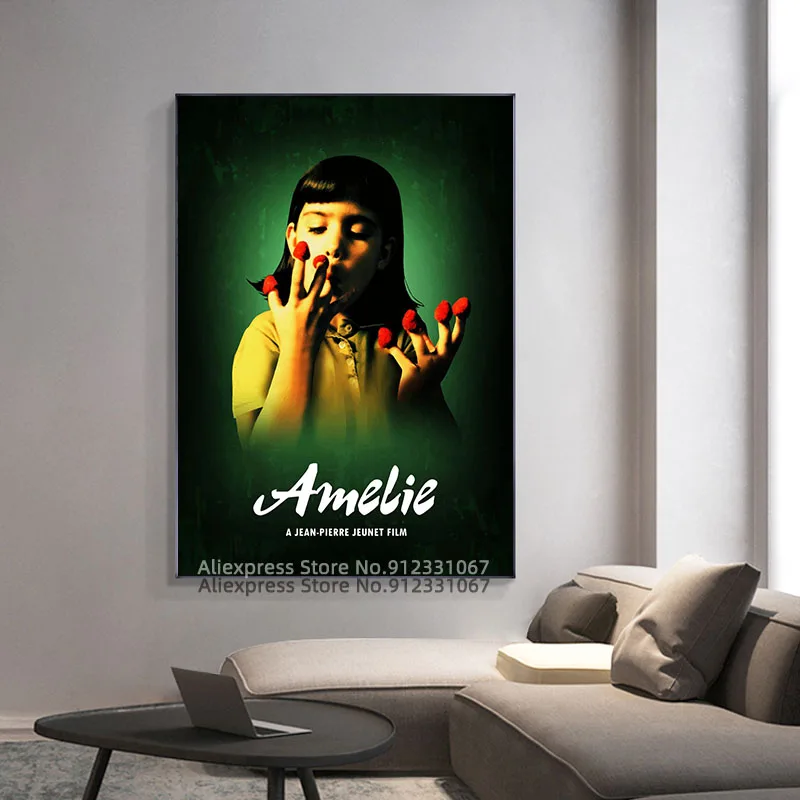 Постер фильма Амели по жанам Пьера Мологе холст живопись художественный постер