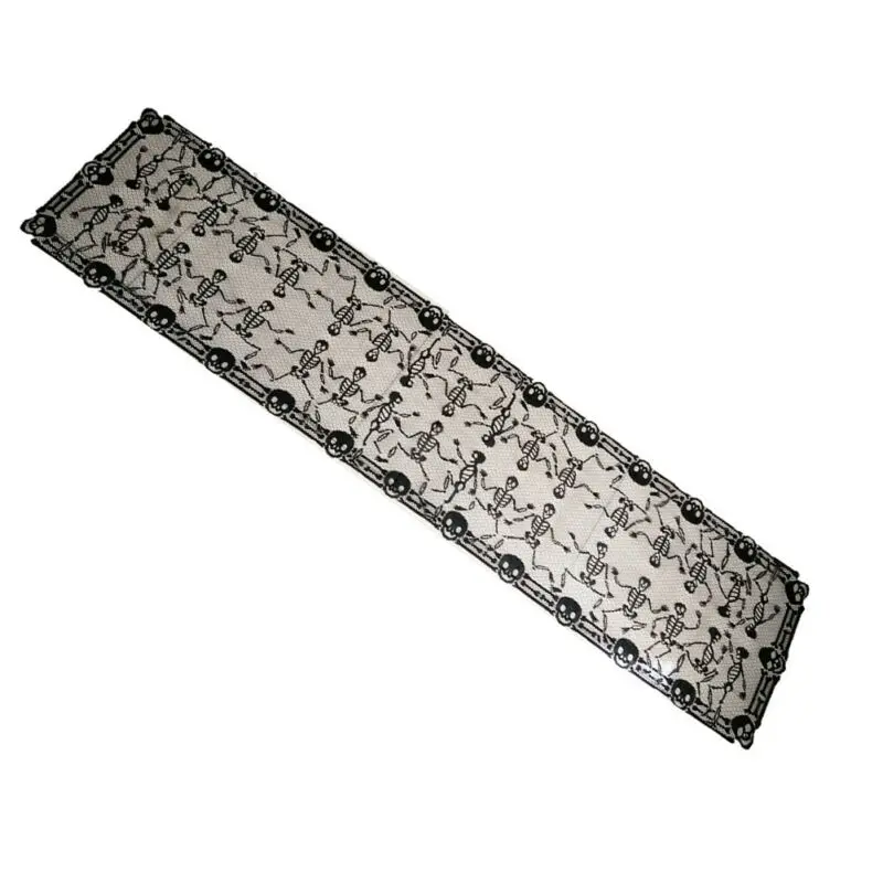 Новое поступление Хэллоуин Паук Паутина черная скатерть кружевная декор для