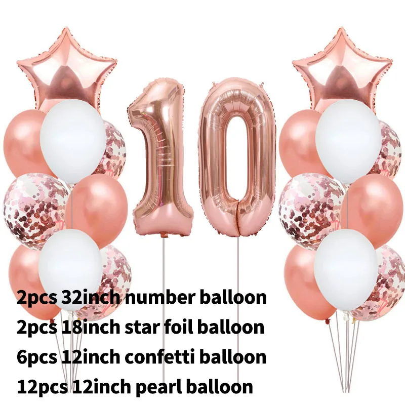 Роза золотистые строительные шары украшение для вечерние взрослых и женщин