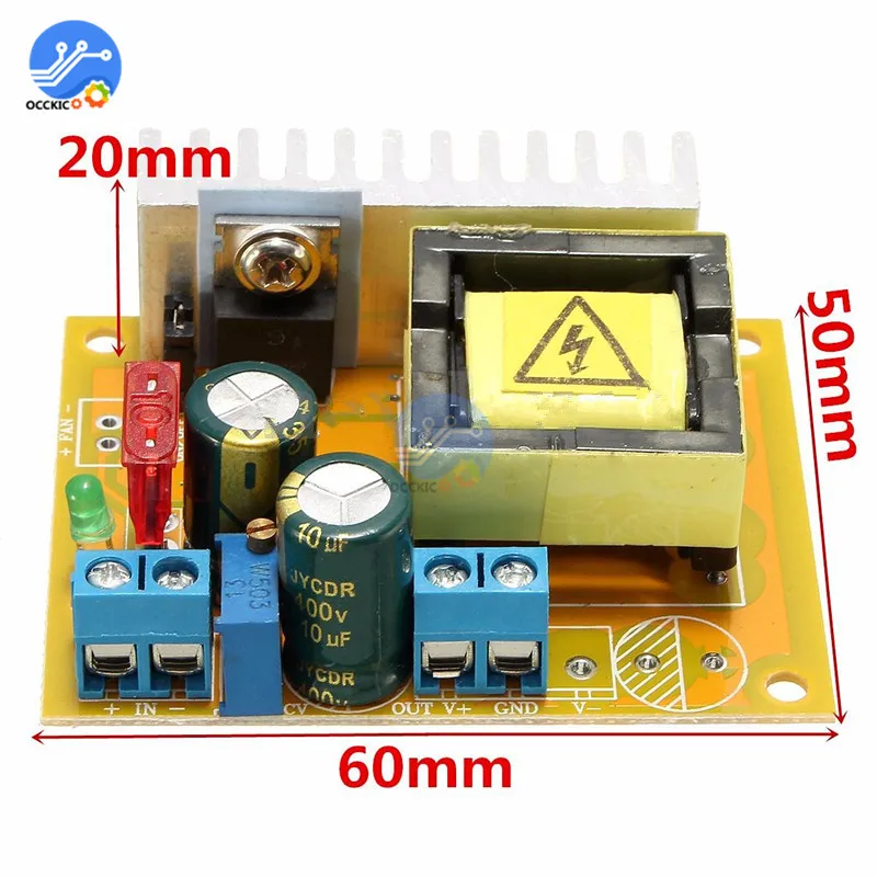 DC модуль зарядного устройства с повышением напряжения от 8 32 В до 45 390 в