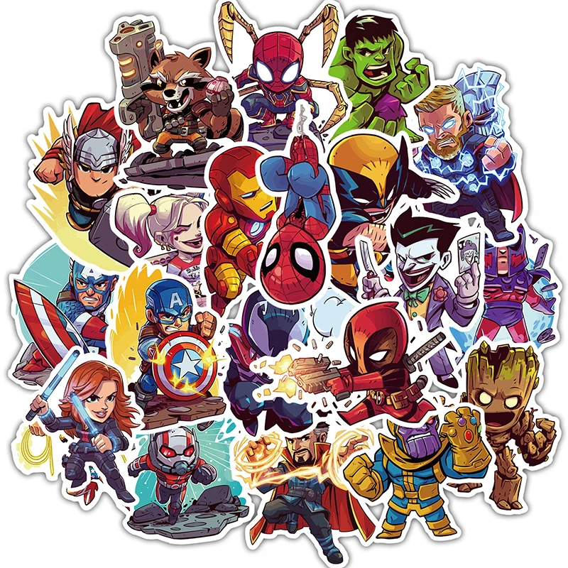 

50 шт., водонепроницаемые наклейки для скейтборда, гитары, ноутбука