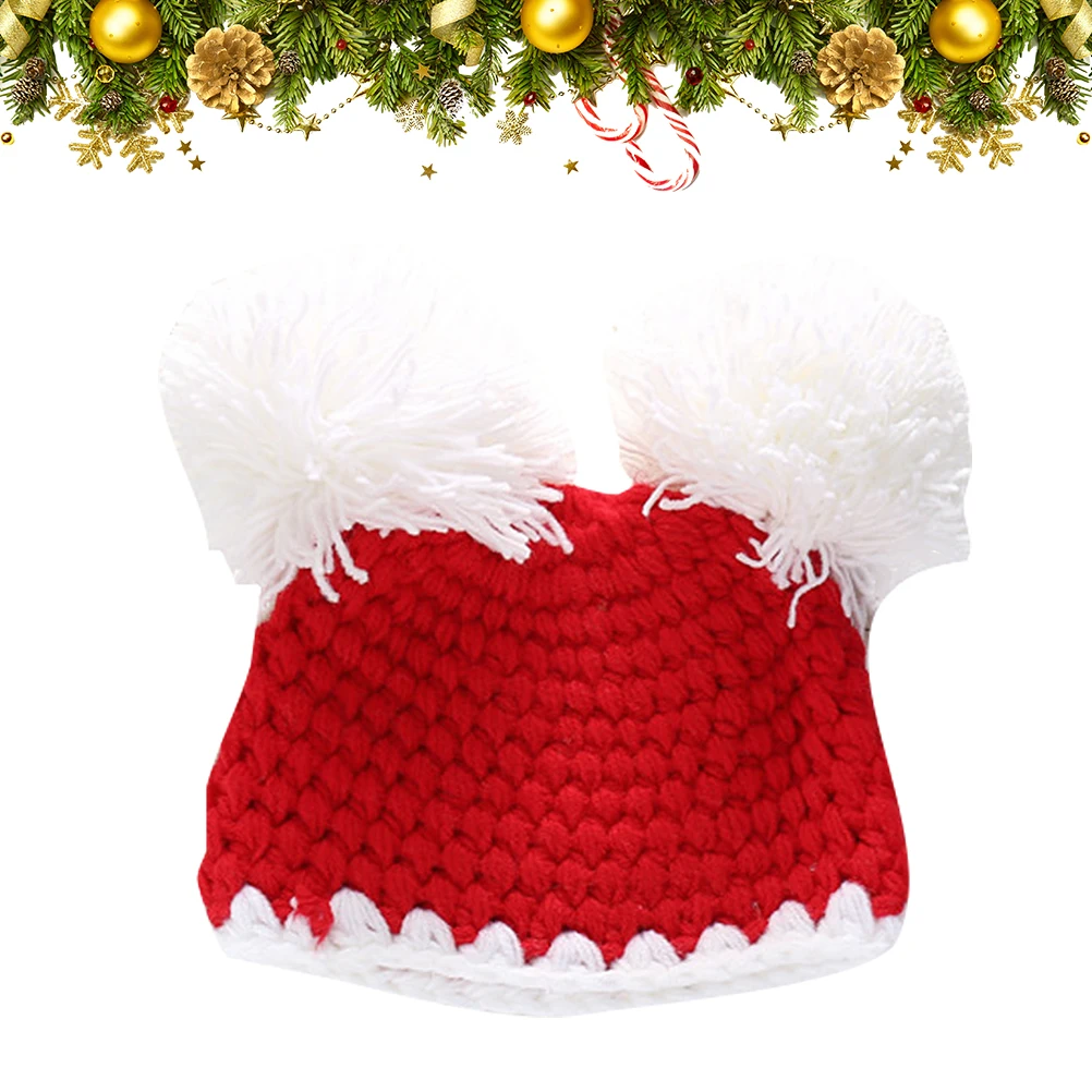 Шерстяная шапка для маленьких девочек Рождественская зимняя теплая Праздничная