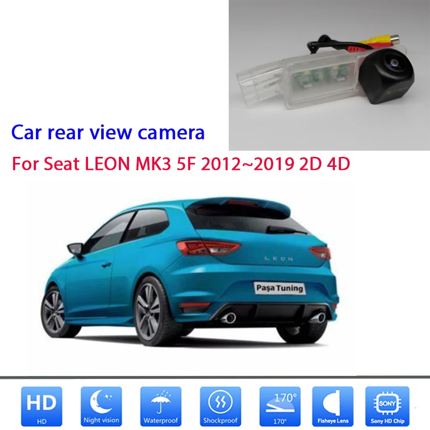 Зеркало заднего вида Камера для Seat LEON MK3 5F 2012 2013 2014 2015 2016 2017 2018 2019 2D 4D CCDFull HD Ночное