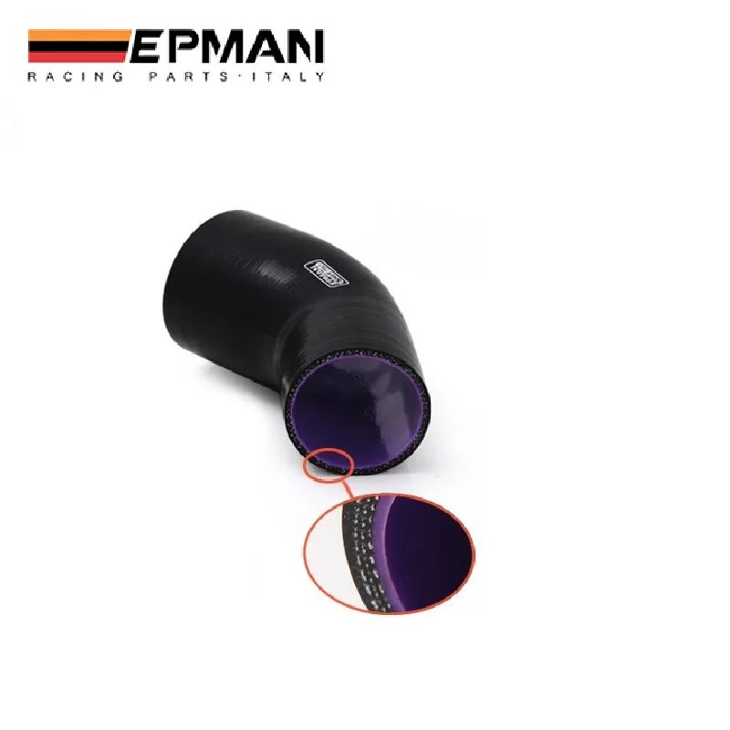 4-слойный силиконовый шланг-редуктор EPMAN - 3 &quot-3&quot 1/8 &quot76 мм-80 мм 45 градусов для BMW