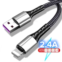 nylon braided usb charger cable for iphone 12 11 pro max xs xr x 5 5s 6 6s 7 8 plus 3a fast charging usb data cable 0 311 5m