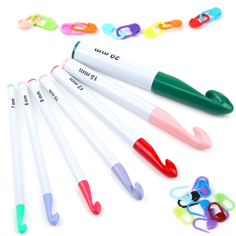 

Набор спиц для вязания крючком LMDZ 7 шт./компл. 7/8/9/10/12/15/20 мм