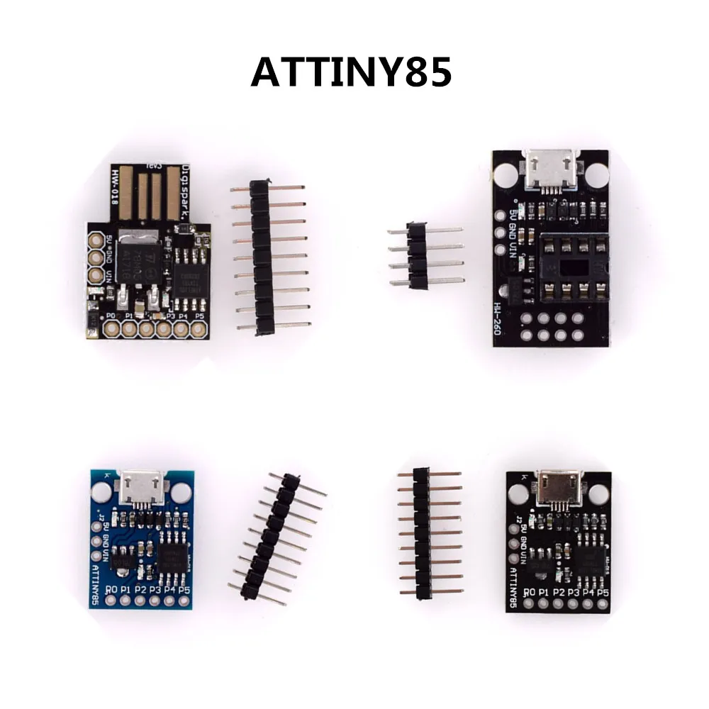 Сине черная плата разработки TINY85 Digispark Kickstarter Micro ATTINY85 модуль IIC I2C USB|Интегральные