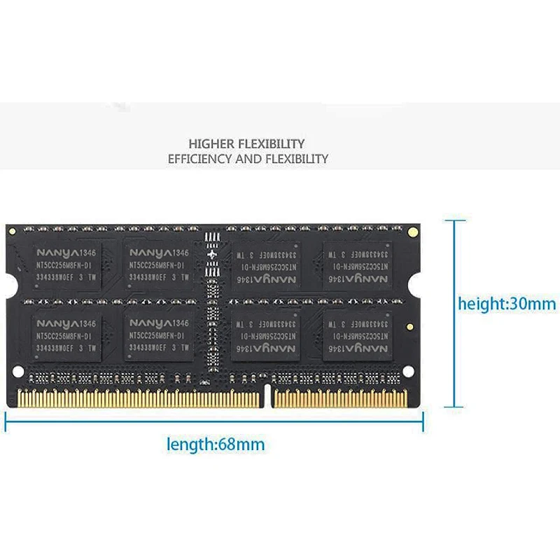 Универсальная оперативная память DDR3 DDR3L 4 ГБ 8 1600 МГц для ноутбука 1 35 в контактов