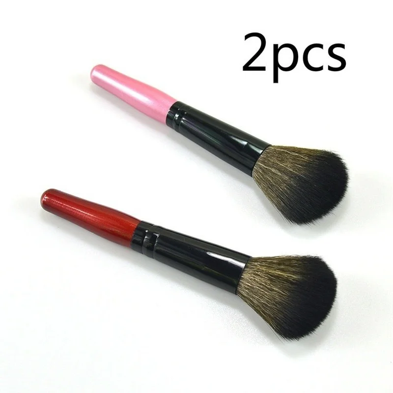 Набор кистей для румян с деревянной ручкой Подарочная Кисть макияжа набор из 2