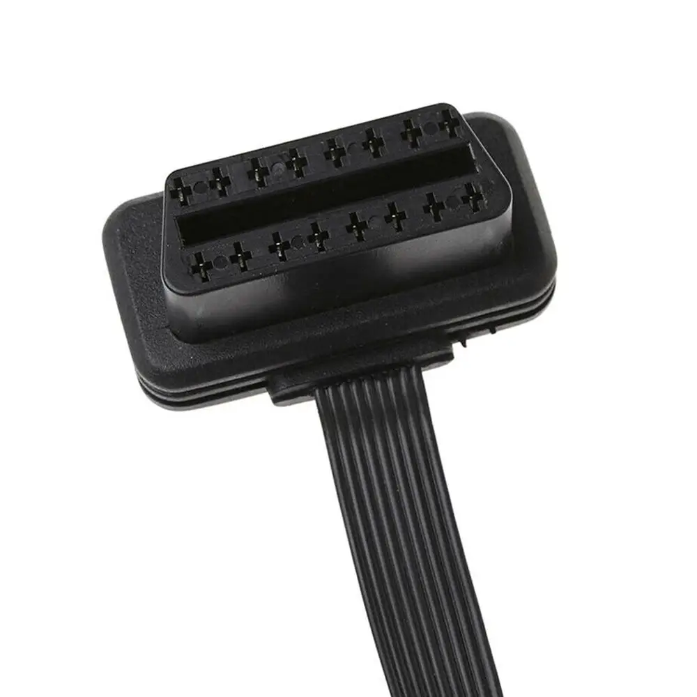 Новый 30 см 16 Pin OBD2 штекер двойной женский сплиттер плоский тонкий Y разъем