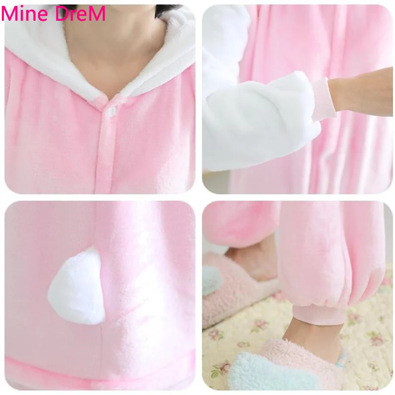 Кигуруми комбинезон пижама животные мультфильм белый рукав котенок кошка костюм