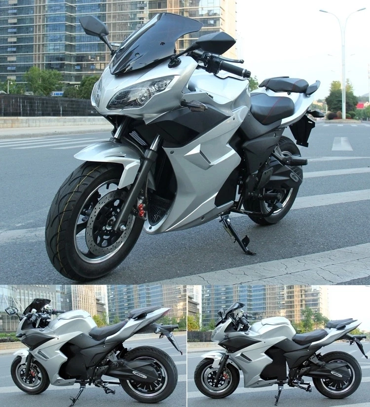 Двухколесный мощный велосипед на толстых покрышках электрический автомобиль