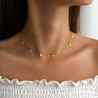 Новинка 2021, модное женское ожерелье с кисточкой и звездой, ожерелье золотого цвета с женской цепочкой, ювелирные изделия в подарок