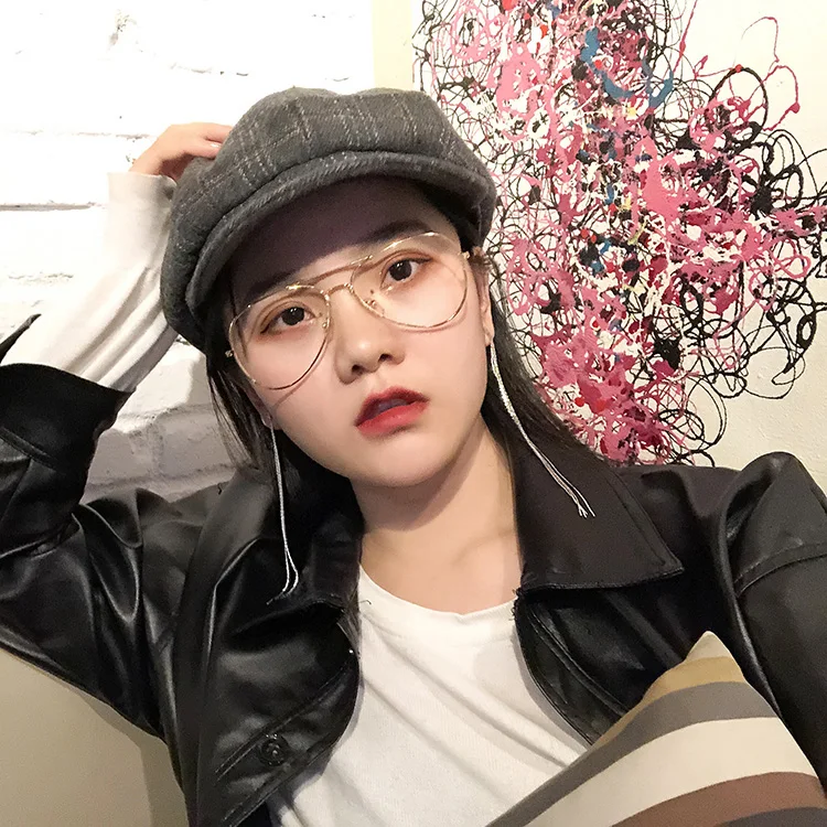 Kpop серьги, новая мода, Ушная линия для женщин, простая Длинная цепочка-змейка, висячие серьги с кисточкой, s925стерлинговое серебро, ювелирное изделие