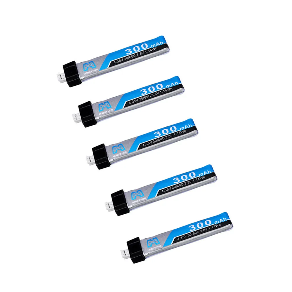 Аккумулятор 1s 3,8 V 300mAh 30C 4,35 V FPV Lipo PH2.0 Plug для UK65 US65 Mobula7 Snapper 65S Drone