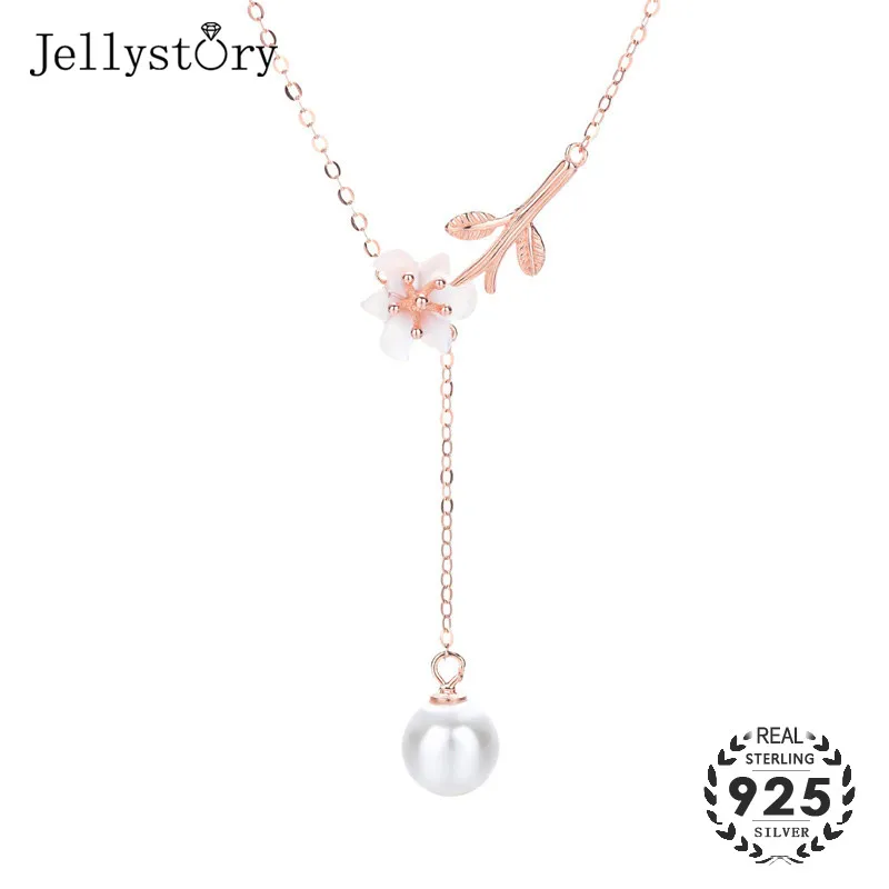 Jellystory Модные 925 серебро ювелирные изделия из драгоценных металлов ожерелье с