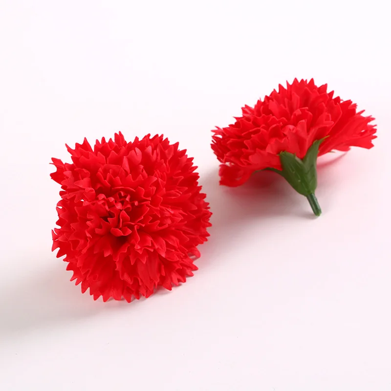 Цветок 50 штук искусственный цветок гвоздики голова 6 см украшение для дома ручной