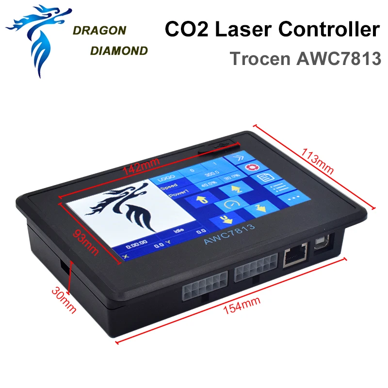Co2 Лазерная DSP контроллер Системы Trocen AWC7813 заменить 708S 708C LITE для гравировальная и