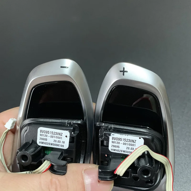 Черное глянцевое хромированное весло рулевого колеса Tiptronic для Audi A3 A4 A5 A6 S3 S4 S5 S6 RS3